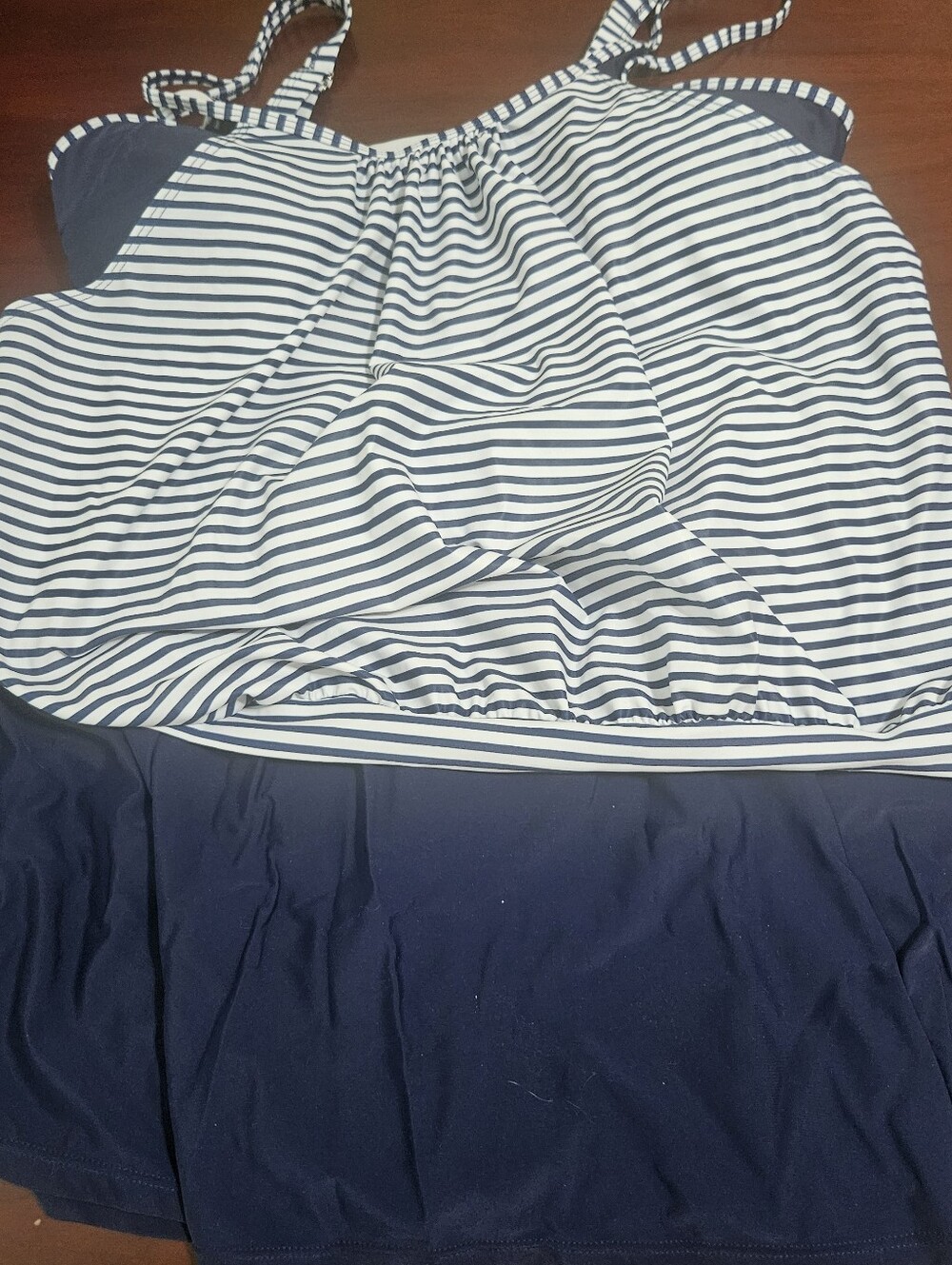 Navy Striped Tankini